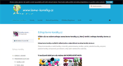 Desktop Screenshot of koralky-levne.cz